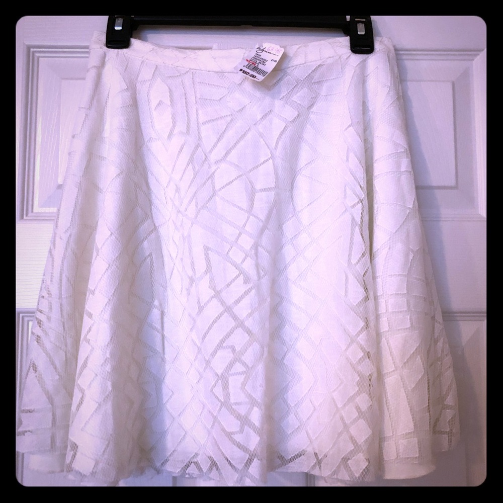 *NWT* white Amour Vert A-line skirt